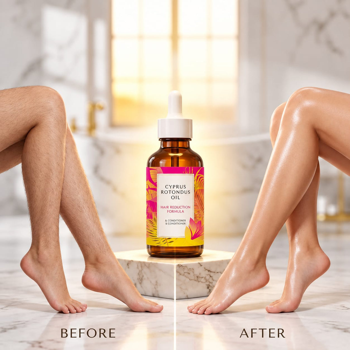 Cyperus Protundus Oil Hair Remover 30ml Pack of 3 Bye 2 Get 1 Free